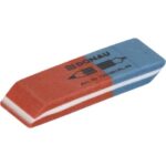 Gomma rosso/blu per matita e inchiostro Donau 57x19x8 mm