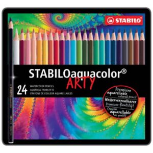 Matite colorate acquarellabili Stabilo aquacolor® scatole in metallo assortiti