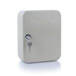 Cassetta portachiavi in metallo da 20 posti Donau - grigio - 200x160x80 mm