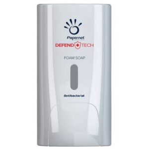 Antibacterial foam soap dispenser Papernet Defend Tech white 22 x