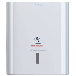 Antibacterial dispenser with Papernet Defend Tech towel adapter