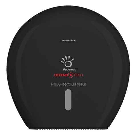 Antibacterial Toilet Paper Dispenser Mini Jumbo Defend Tech -
