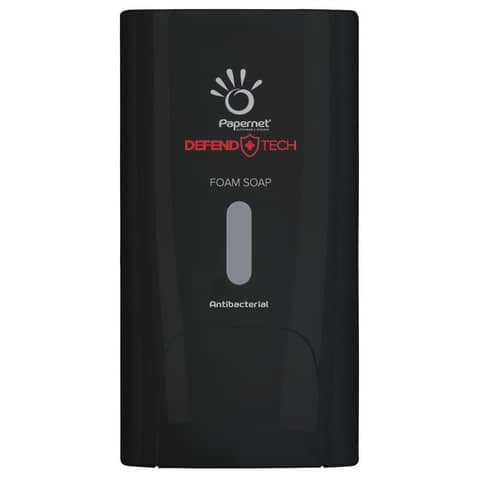 Antibacterial foam soap dispenser Papernet Defend Tech black 22 x