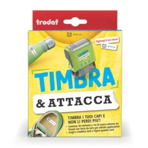 Timbro componibile Timbra & Attacca Trodat nero - misure e set assortiti