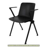 Pair of armrests for Unisit Plus line black