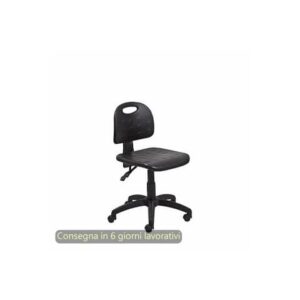 Seduta tecnica Labor Back-system 40 nero Seditaly in PU lavabile bassa