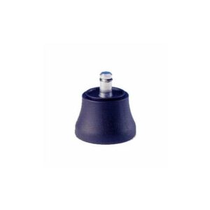 Set 5 piedini neri a base larga Seditaly in PP ad innesto rapido con perno in