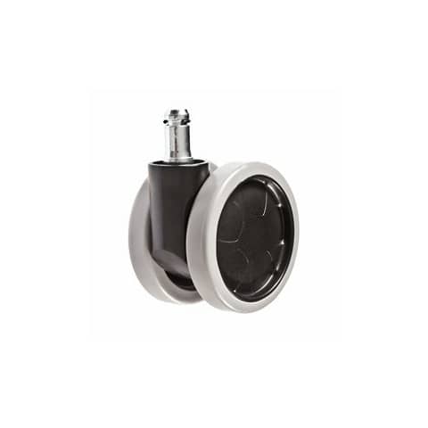 Set 5 Seditaly Work rubber wheels for chairs Ø65 mm for parquet black free