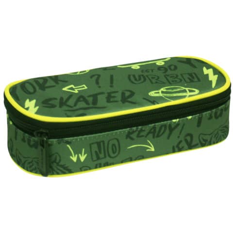 Astuccio ovalino con cerniera piccolo Donau 21x5,5x10,5 cm motivo