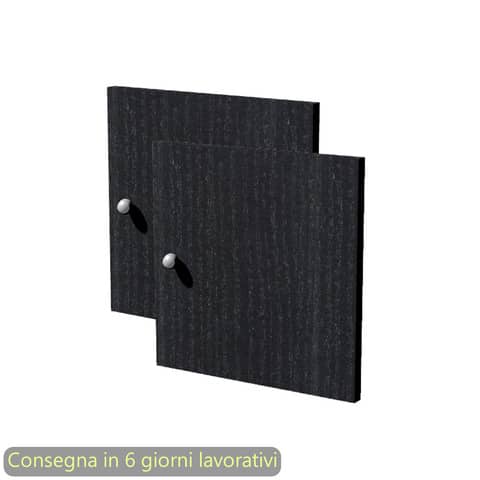 Coppia di antine con pomello per librerie Maxicolor 32,2x32,2 cm