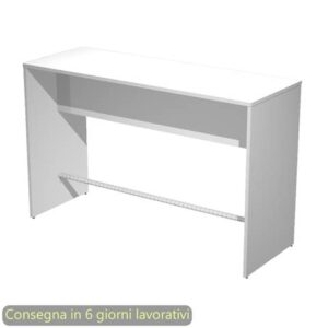 Tavolo Ristoro alto 160x70x.H.105 cm 6 coperti Artexport bianco