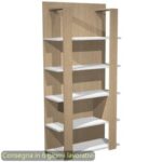 Libreria alta a giorno 5 ripiani 100x38,6xH.198 cm Artexport