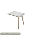 Allungo reversibile per scrivanie Woody 60x80xH.74,4 cm gambe rovere Artexport