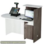 Postazione reception compatta sinistra 142,5x83xH.117,2 cm Artexport