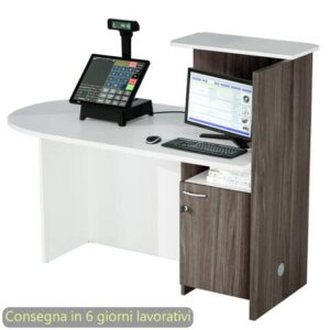 Postazione reception compatta sinistra 142,5x83xH.117,2 cm Artexport