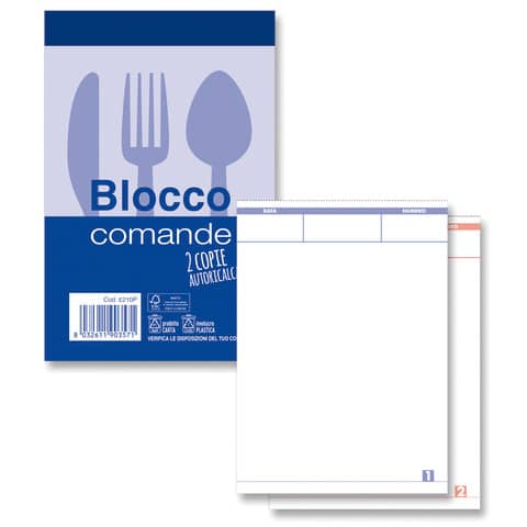 O.C.L. self-calculating order pad - 25x2 self-calculating copies - 9x13,8 cm