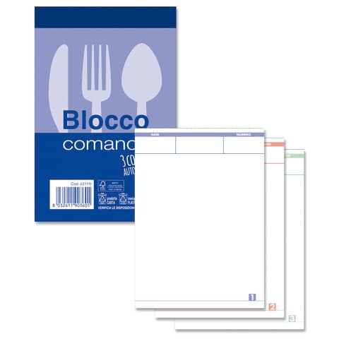 O.C.L. 25x3 self-circulating order pad - 9x15 cm