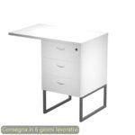 Cassettiera alta 3 cass. Top supp. met. antr 80x50/50X80xH.74,4 cm montata Blade