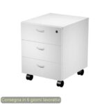 Cassettiera 3 cassetti su ruote 41,5x49,5xH.57,6 cm montata Blade