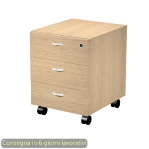 Cassettiera 3 cassetti su ruote 41,5x49,5xH.57,6 cm montata Blade