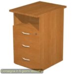 Cassettiera alta 1 vano + 3 cassetti con serratura 43x60xH.72 cm smontata Presto