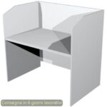Postazione Call Center Presto 125x80xH.119 cm Artexport piano grigio