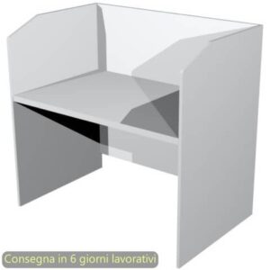 Postazione Call Center Presto 125x80xH.119 cm Artexport piano grigio