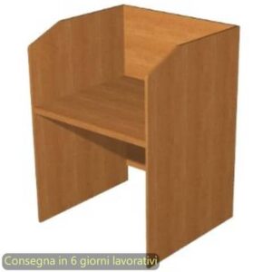 Postazione Call Center Presto 90x80xH.119 cm Artexport piano noce