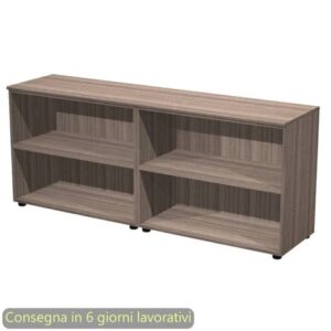 Coppia mobili bassi a giorno 180x45,3xH.75 cm Giunone Artexport noce