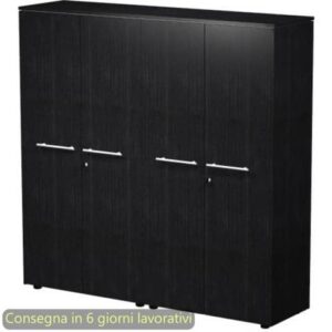 Coppia armadi medi con ante melaminico 162,8x43xH.158,2 cm Flora