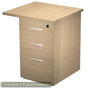 Cassettiera alta per scrivanie 2 cassetti + 1 classificatore 65x60xH.73