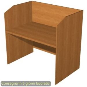 Postazione Call Center Presto 125x80xH.119 cm Artexport piano noce