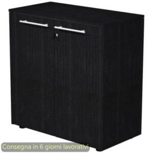 Armadio basso con ante in melaminico con serratura 82,8x43xH.81,4 cm Flora