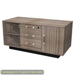 Mobile di servizio 120x55xH.56,6 cm Giunone Artexport noce toscano