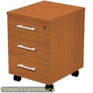 Cassettiera a tre cassetti smontata Presto 43x52x59,5 cm Artexport ciliegio