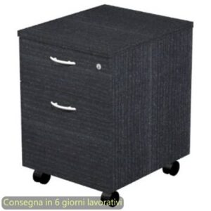 Cassettiera 1 cassetto+ 1 classificatore 41,8x52xH.59,5 cm con ruote montata