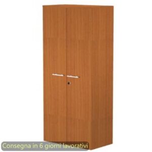 Mobile alto con ante con serratura 80x35xH.180 cm 3 ripiani Presto