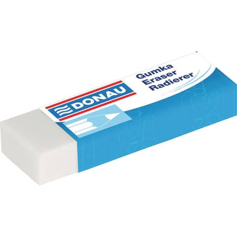 Gomma bianca fascettata singolarmente Donau 62x21x11 mm