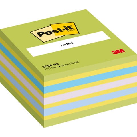 Foglietti riposizionabili Post-it® Notes Cubo Neon 76x76 mm assortiti 450 ff