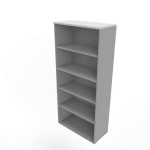 Armadio a giorno alto finitura grigio scocca argento 90x45xH.200 cm linea