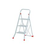 Sgabello in acciaio Sempreutile bianco Gierre 3 gradini - 0,51x0,70xH.1,06 m