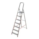 Scala in alluminio Scalamìa rinforzata Gierre 7 gradini - 0.51x1.27xH.2.02 m