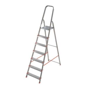 Scala in alluminio Scalamìa rinforzata Gierre 7 gradini - 0.51x1.27xH.2.02 m