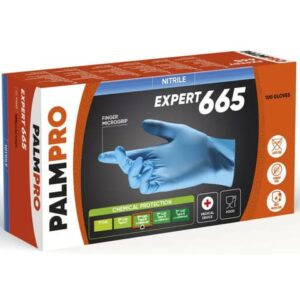 Palmpro Expert 665 nitrile disposable gloves size L - blue -