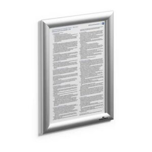 Cornice a scatto Durable in alluminio - argento metallizzato  A4 -