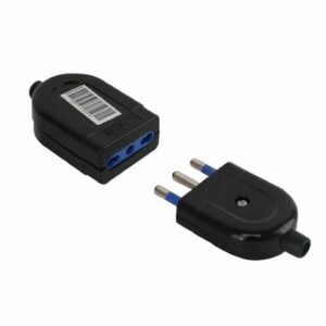 Set presa e spina P17/11 - 16A Aigostar nero