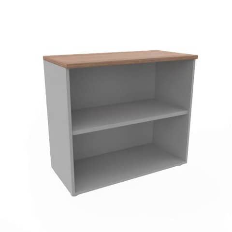 Armadio a giorno basso finitura trama scocca trama antracite 90x45xH.81,5 cm