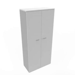 Armadio alto con ante battenti grigio scocca trama antracite 90x45xH.200 cm