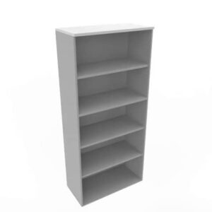 Armadio a giorno alto finitura grigio scocca trama antracite 90x45xH.200 cm