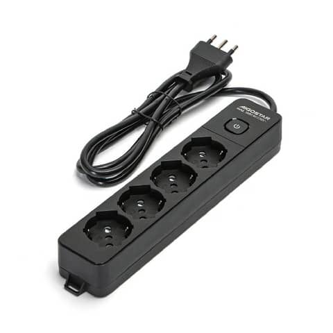 Multisocket with switch 16A - cable 1.5 m - black Aigostar 4-way P40